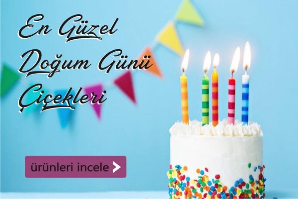Doğum günü çiçekleri - İzmir çiçekçi