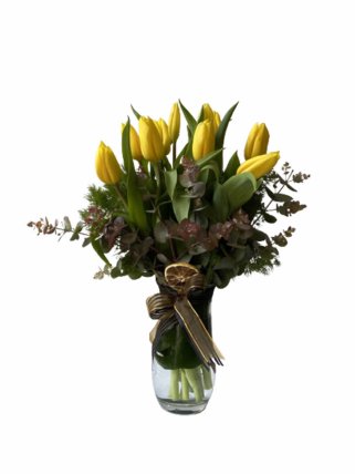 Vazoda Sarı Laleler, İzmir çiçekçi