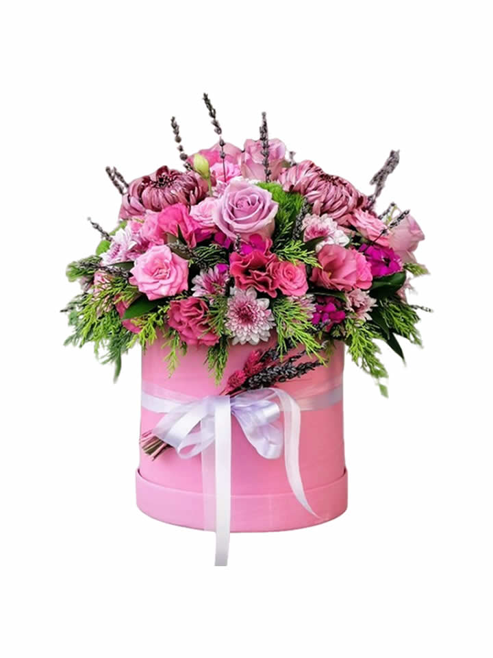 Muhteşem Pembe Aranjman, İzmir çiçek siparişi