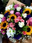 Çiçekçi - Ayçiçekli Mevsim Buketi